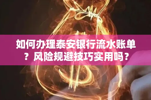 如何办理泰安银行流水账单?风险规避技巧实用吗?