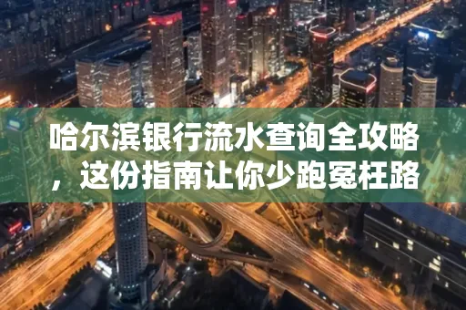 哈尔滨银行流水查询全攻略,这份指南让你少跑冤枉路