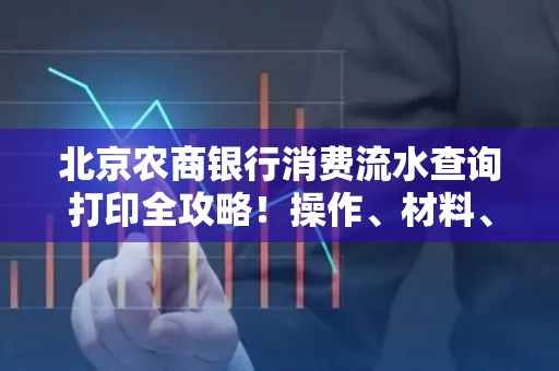 北京农商银行消费流水查询打印全攻略！操作、材料、避坑指南都在这里