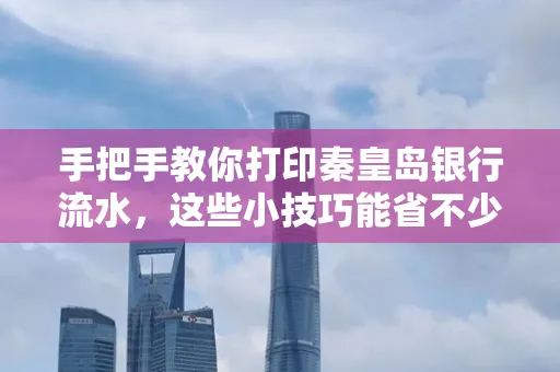手把手教你打印秦皇岛银行流水,这些小技巧能省不少事