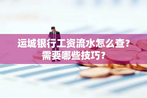 运城银行工资流水怎么查?需要哪些技巧?