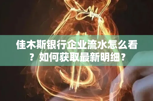 佳木斯银行企业流水怎么看?如何获取最新明细?