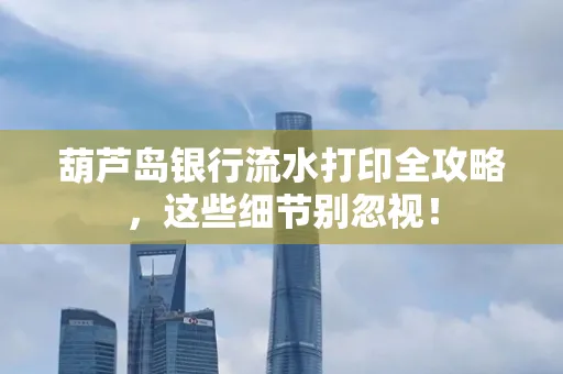 葫芦岛银行流水打印全攻略,这些细节别忽视!
