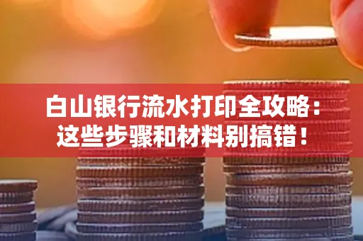 白山银行流水打印全攻略:这些步骤和材料别搞错!