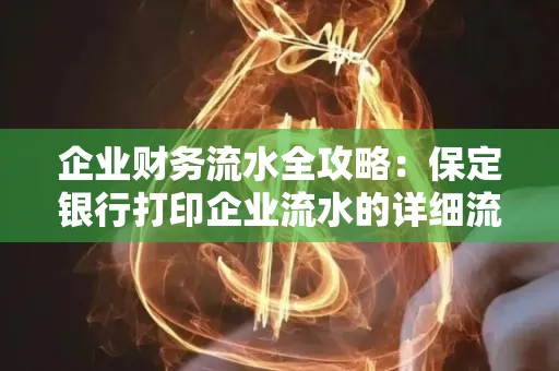 企业财务流水全攻略：保定银行打印企业流水的详细流程与材料清单