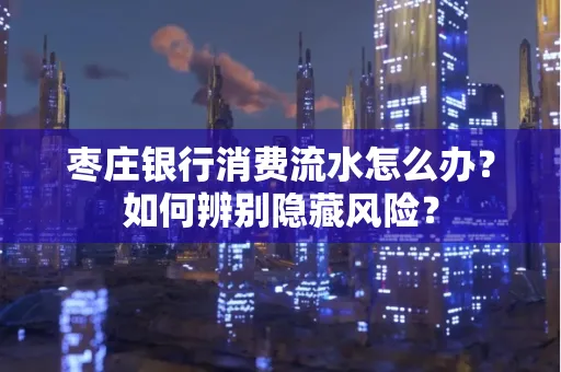 枣庄银行消费流水怎么办?如何辨别隐藏风险?