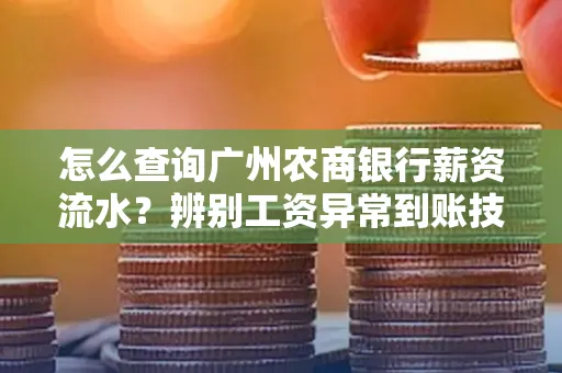 怎么查询广州农商银行薪资流水？辨别工资异常到账技巧？