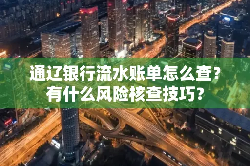 通辽银行流水账单怎么查?有什么风险核查技巧?