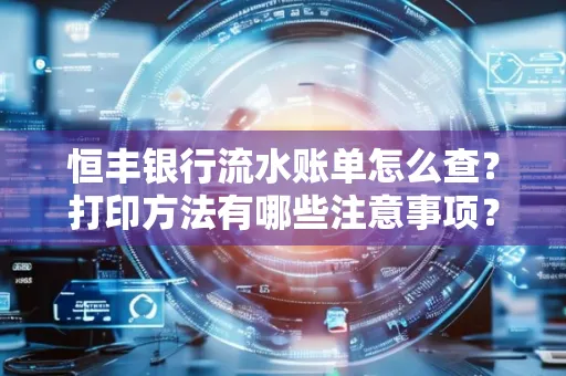恒丰银行流水账单怎么查?打印方法有哪些注意事项?