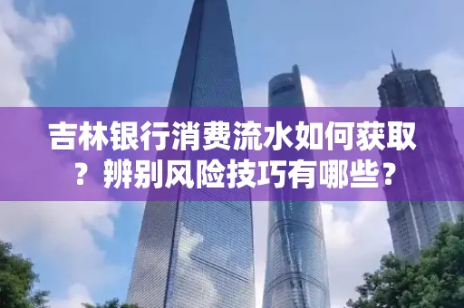 吉林银行消费流水如何获取？辨别风险技巧有哪些？