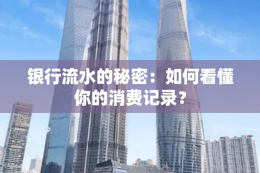 银行流水的秘密:如何看懂你的消费记录?