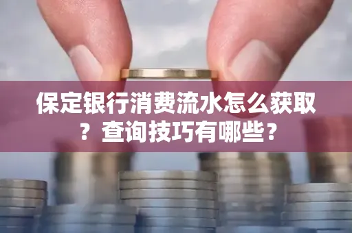 保定银行消费流水怎么获取?查询技巧有哪些?