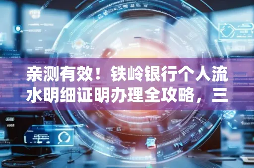 亲测有效!铁岭银行个人流水明细证明办理全攻略,三天拿证不绕路