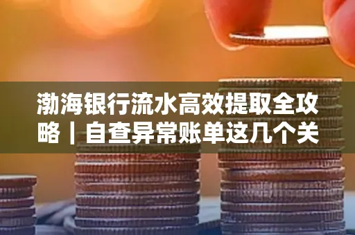 渤海银行流水高效提取全攻略|自查异常账单这几个关键点别错过