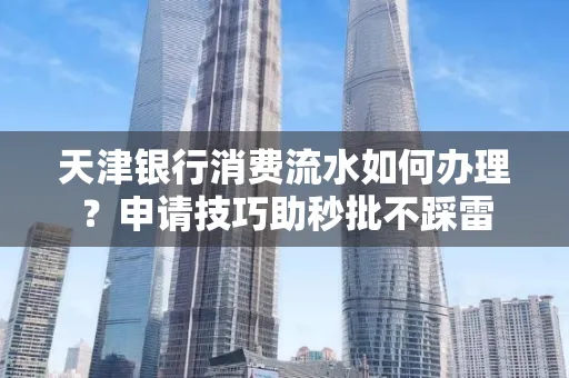 天津银行消费流水如何办理？申请技巧助秒批不踩雷