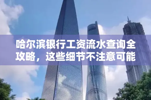 哈尔滨银行工资流水查询全攻略,这些细节不注意可能吃大亏