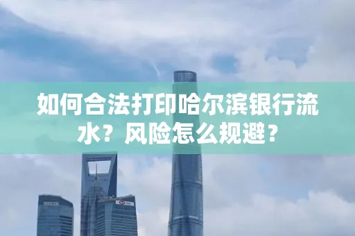 如何合法打印哈尔滨银行流水?风险怎么规避?
