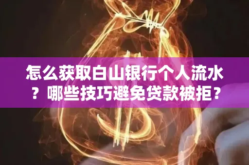 怎么获取白山银行个人流水?哪些技巧避免贷款被拒?