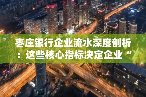 枣庄银行企业流水深度剖析:这些核心指标决定企业“钱袋子”健康度