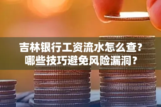 吉林银行工资流水怎么查?哪些技巧避免风险漏洞?